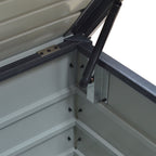 Charcoal Black 200L Steel Lockable Garden Storage Box