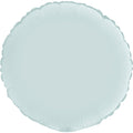 Satin Pastel Blue Round Foil Balloon - 18"