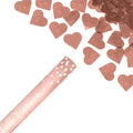 Rose Gold Hearts Confetti Cannon - 60cm