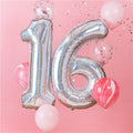 Age 16 Iridescent Balloon Kit (Foil Balloons)