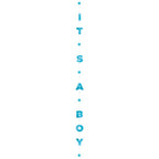 Its A Boy Glittery Balloon Tail - 1.8m