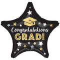 Congratulations Grad Star Foil Balloon - 18"