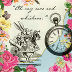 Alice in Wonderland Napkins - 25cm (20pk)