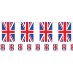 Union Jack Plastic Flag Bunting - 10m