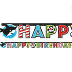 Captain Pirate 'Happy Birthday' Paper Banner - 1.8m