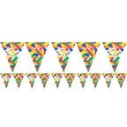 Block Party Paper Flag Bunting - 3.7m