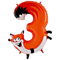 Animal Foil Number Balloons - 40"