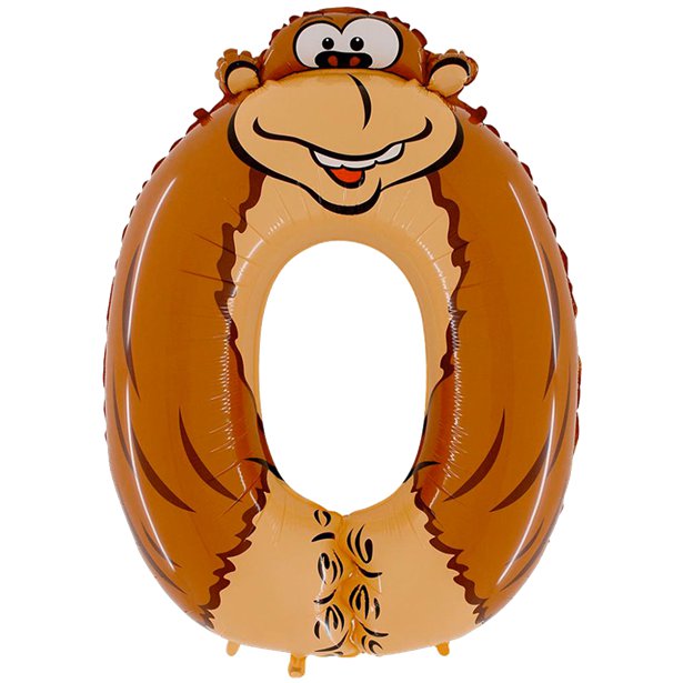 Animal Foil Number Balloons - 40"