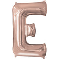 Rose Gold Letter E Balloon - 34" Foil