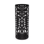 Round Metal Umbrella Stand in Black | M&W
