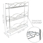 3 Tier Herb & Spice Rack Chrome | M&W