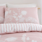 Catherine Lansfield Meadowsweet Blush Pink Floral Duvet Set