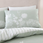 Catherine Lansfield Meadowsweet Green Floral Duvet Set