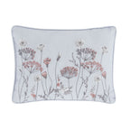 Catherine Lansfield Meadowsweet Grey Floral Embroidered Cushion