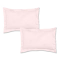 Bianca Pink 200TC 100% Cotton Percale Oxford Pillowcase Pair