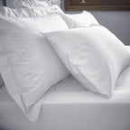 Bianca White 200TC 100% Cotton Percale Housewife Pillowcase Pair