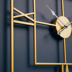 Kent Gold Finish Square Wall Clock