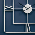 Kent Silver Finish Square Wall Clock