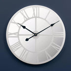 Kent Silver Mirrored Wall Clock