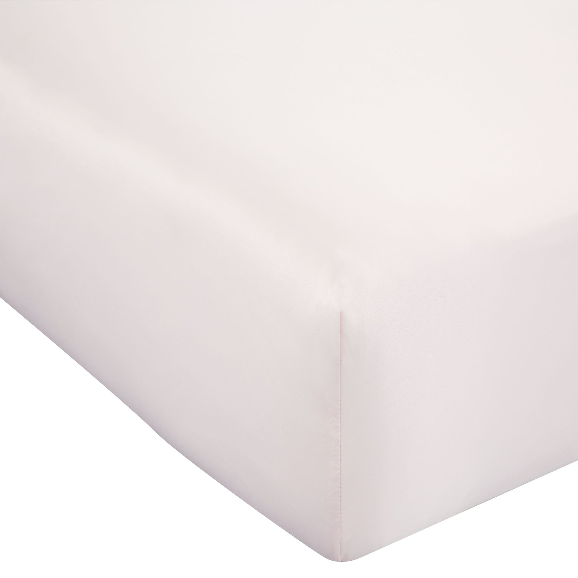 Catherine Lansfield Pink Silky Soft Satin Deep (30cm) Fitted Sheet