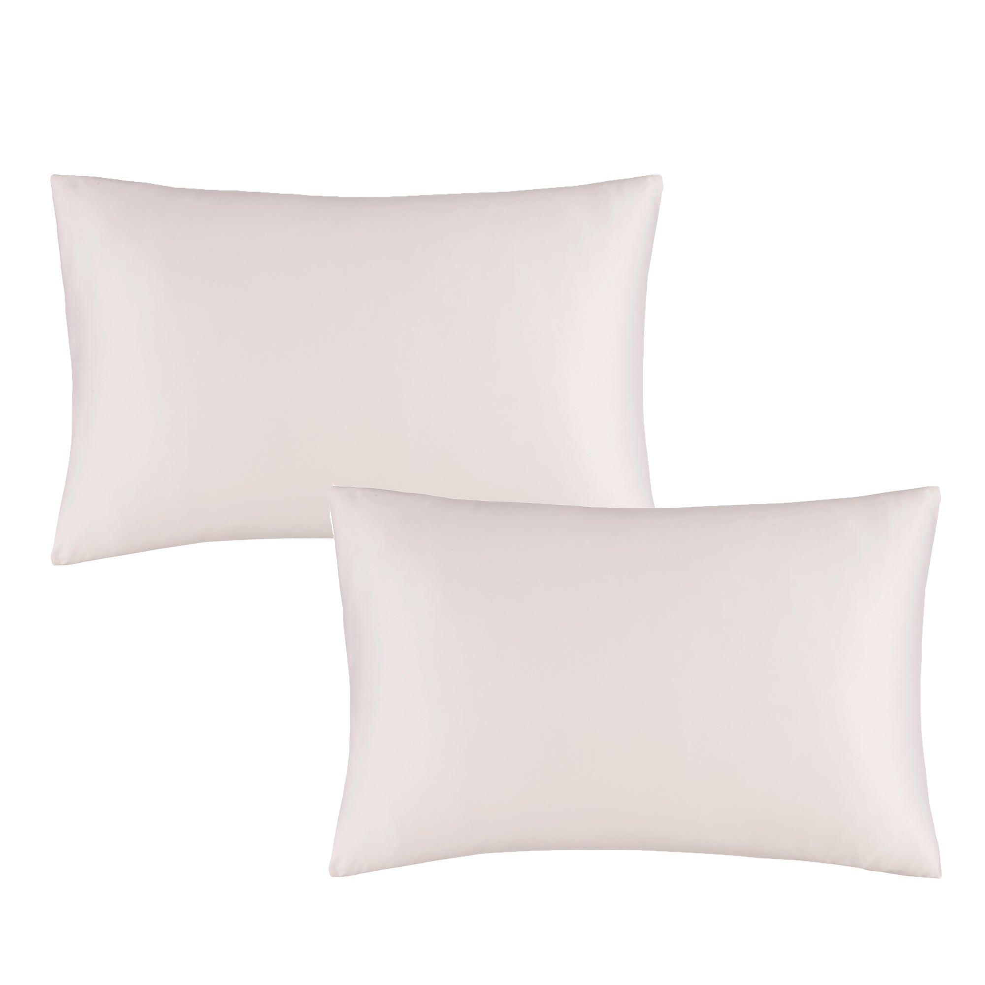 Catherine Lansfield Blush Pink Silky Soft Satin Standard Pillowcase Pair