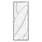 Trento Small Black Leaf Design Wall Art