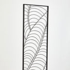 Trento Small Black Leaf Design Wall Art