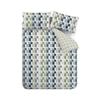 Catherine Lansfield Bryson Geo Blue Reversible Duvet Set