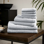 Catherine Lansfield Quick Dry White Cotton 8 Piece Towel Bale Set