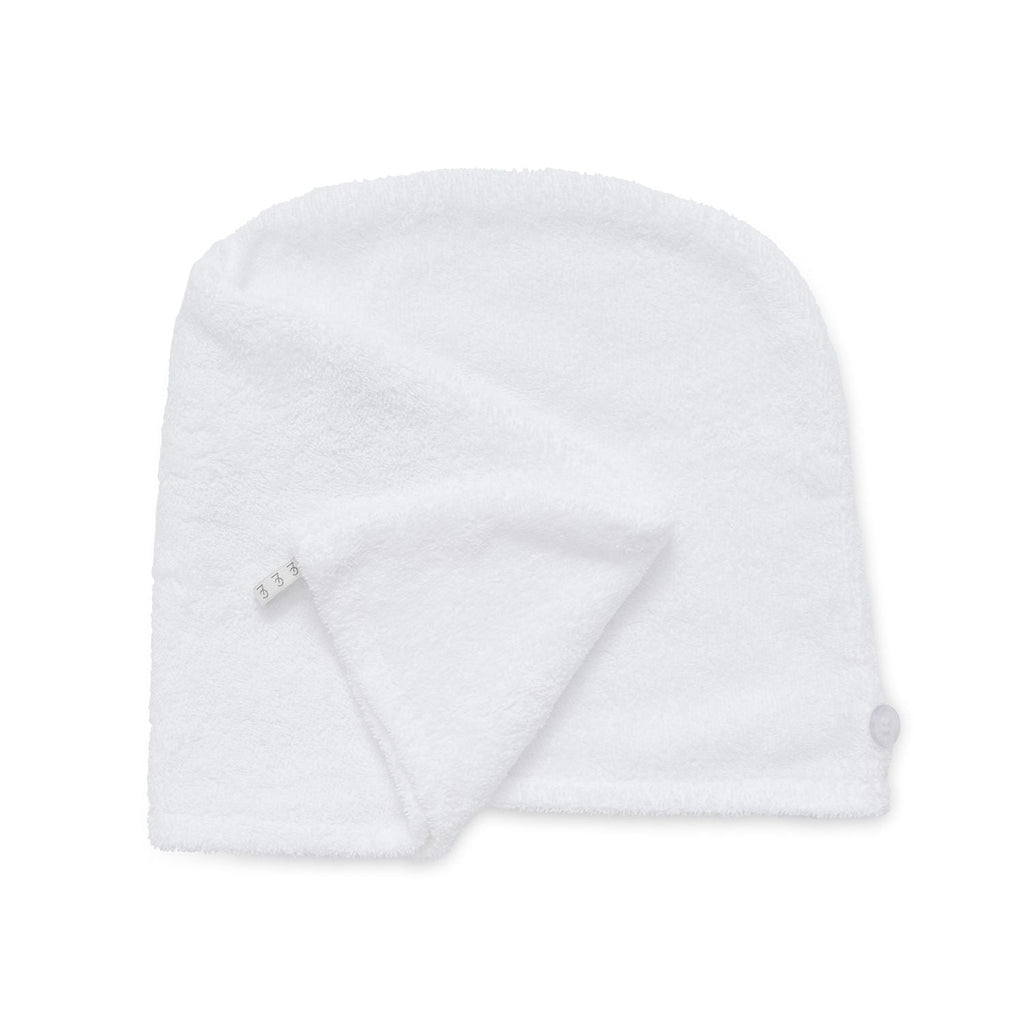 Catherine Lansfield Quick Dry White Cotton Turbie Head Wrap Towel (Pair)