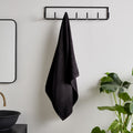 Catherine Lansfield Quick Dry Black Cotton Towels