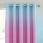 Catherine Lansfield Ombre Rainbow Clouds Pastel Eyelet Curtains