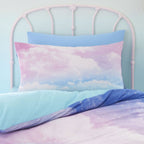 Catherine Lansfield Ombre Rainbow Clouds Pastel Reversible Duvet Set