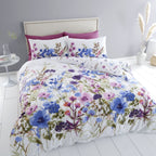 Catherine Lansfield Countryside Floral Pink and Blue Duvet Set
