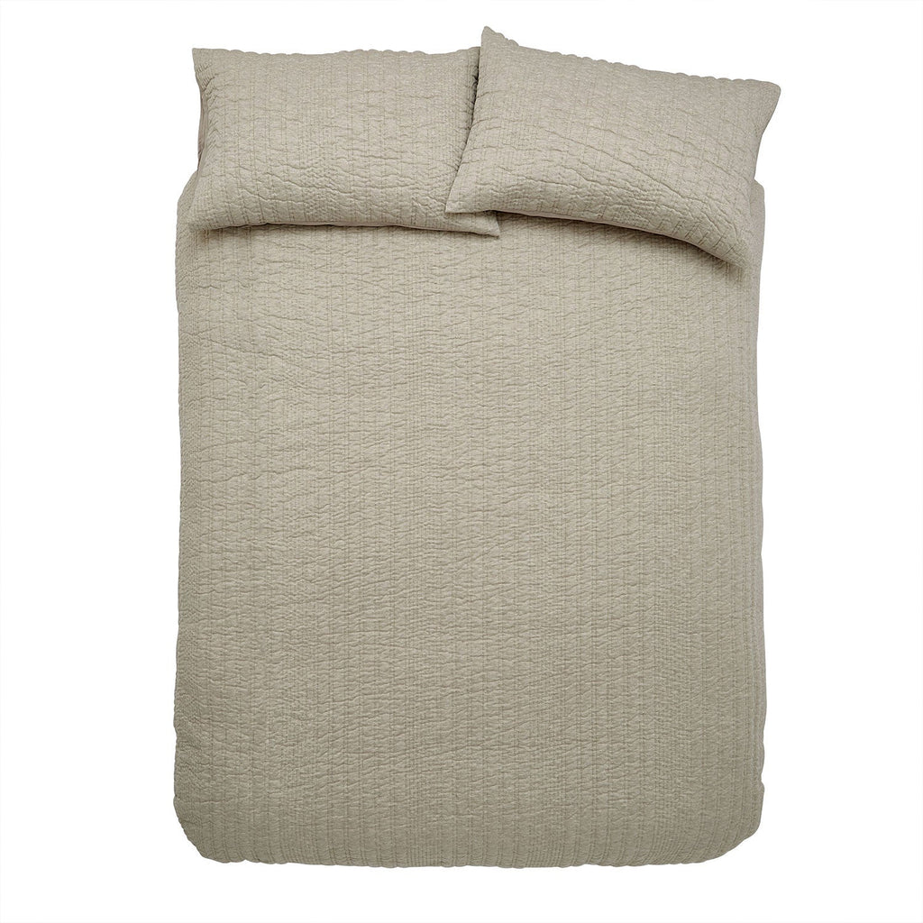 Pineapple Elephant Tamba Quilted Jersey Stripe Natural Duvet Set