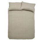 Pineapple Elephant Tamba Quilted Jersey Stripe Natural Duvet Set