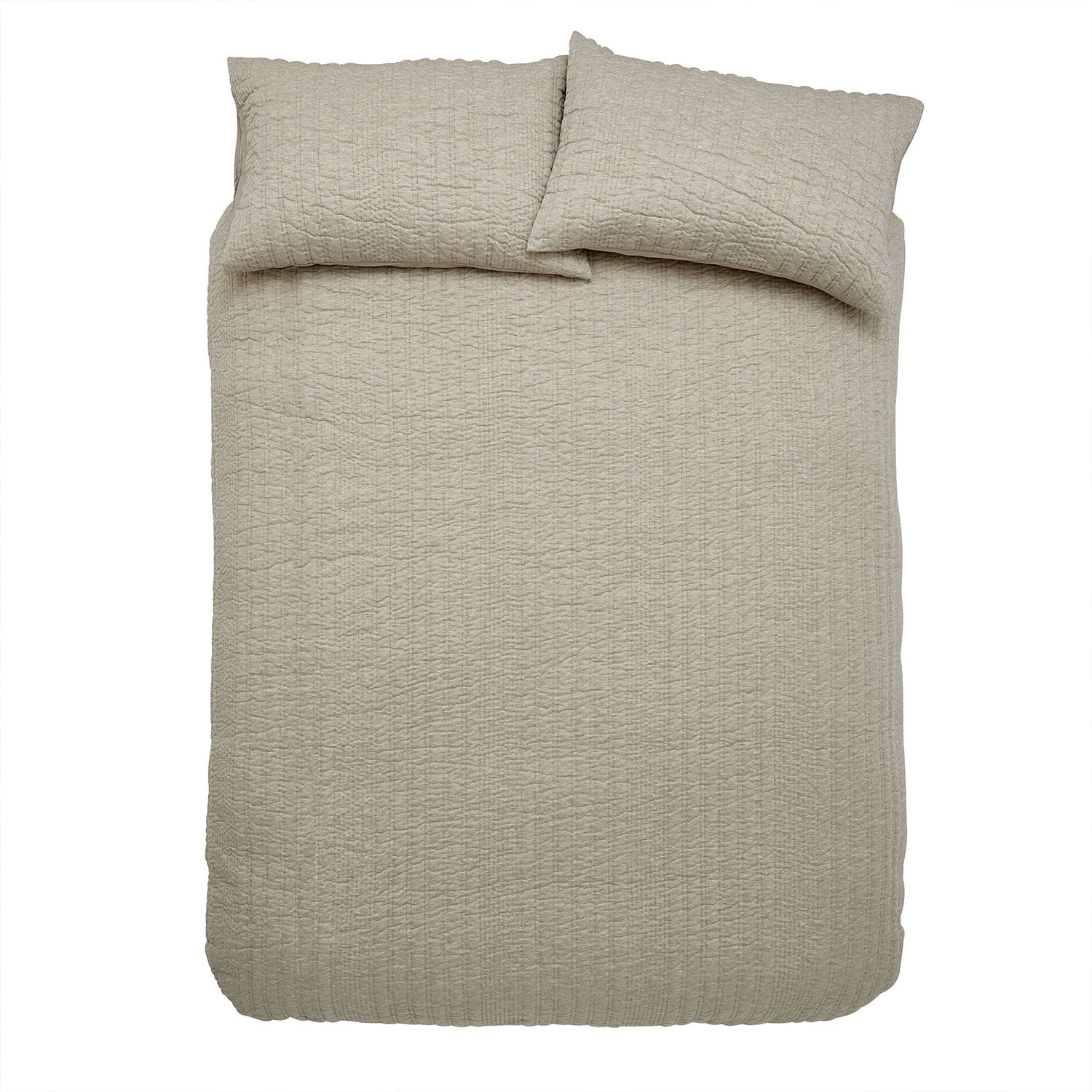 Pineapple Elephant Tamba Quilted Jersey Stripe Natural Duvet Set