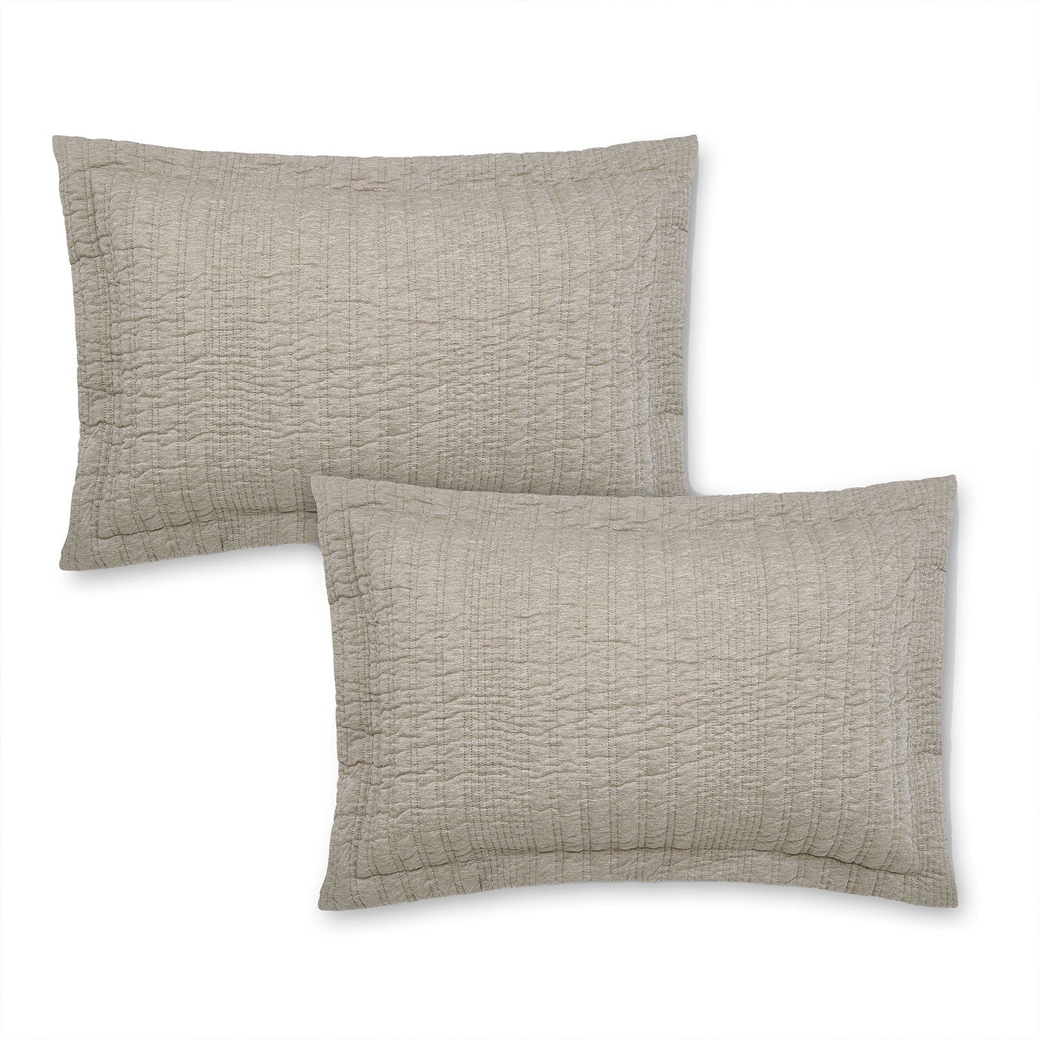 Pineapple Elephant Tamba Quilted Jersey Stripe Oxford Pillowcase Pair