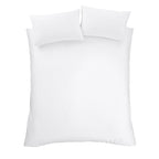 Bianca White 180 Thread Count Egyptian 100% Cotton Duvet Set
