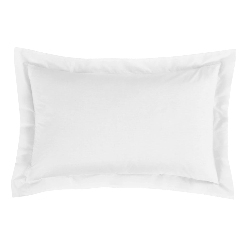 Bianca White 180 Thread Count Egyptian 100% Cotton Oxford Pillowcase