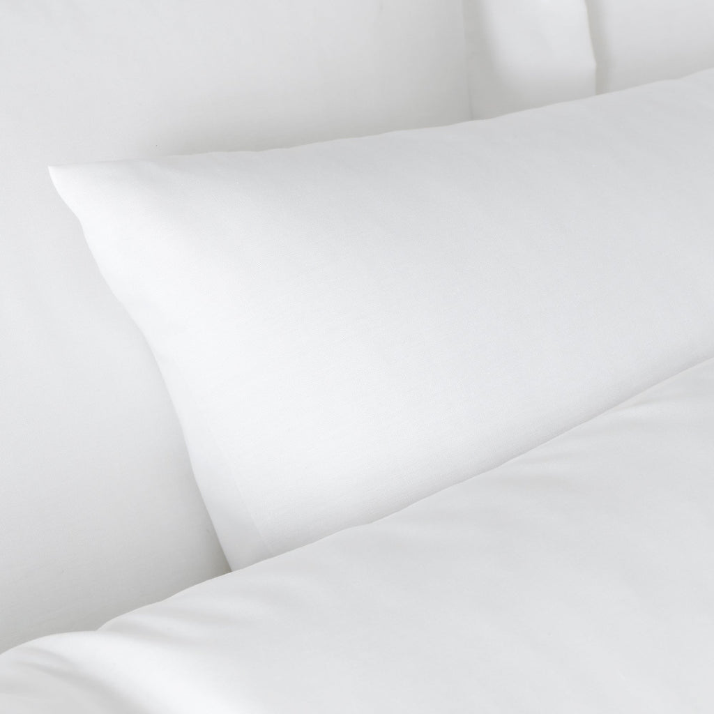 Bianca White 180 Thread Count 100% Egyptian Cotton Housewife Pillowcase Pair