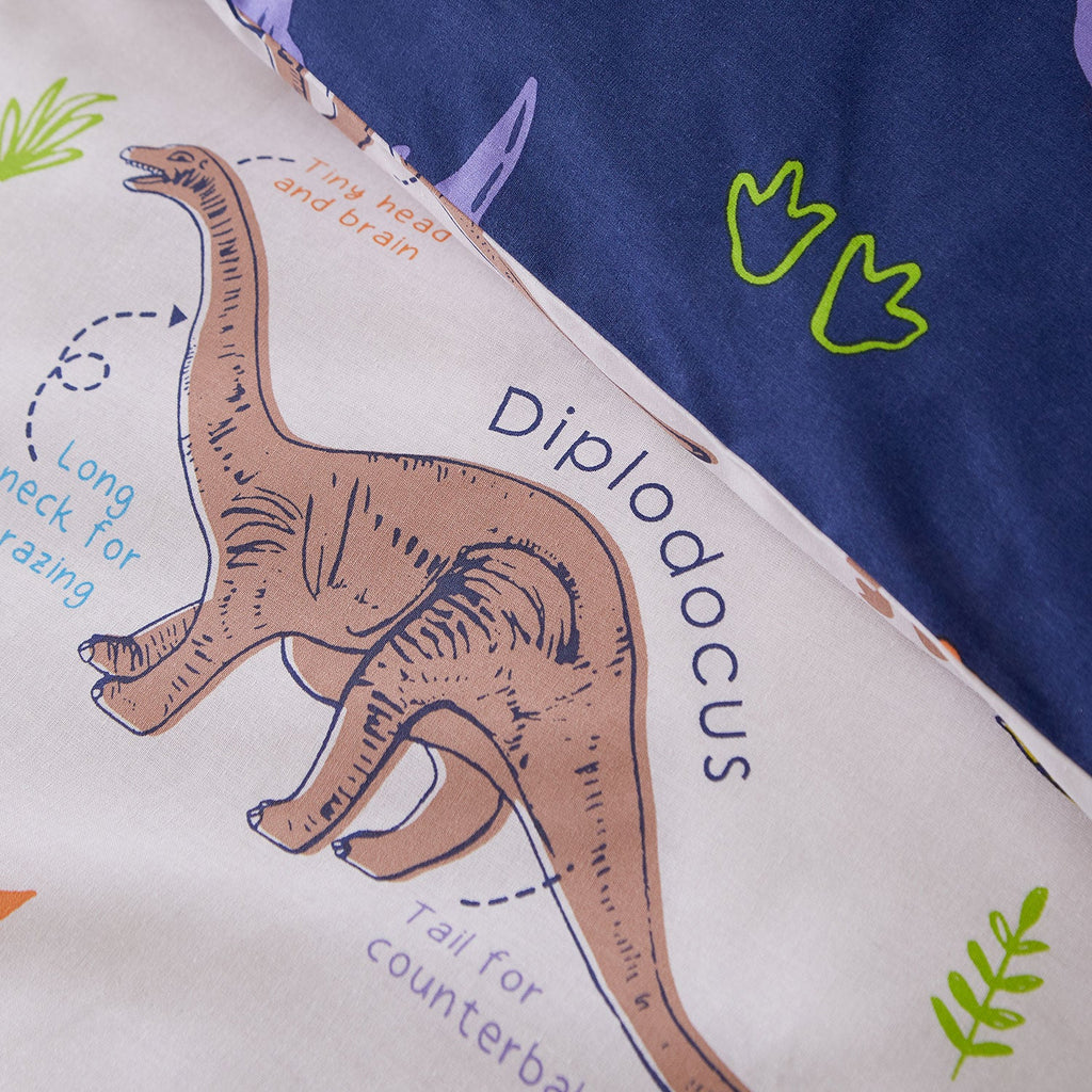 Catherine Lansfield Prehistoric Dinosaurs Reversible Duvet Set