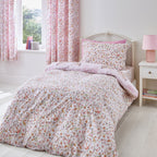 Catherine Lansfield Enchanted Butterfly Pink Reversible Duvet Set