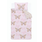 Catherine Lansfield Enchanted Butterfly Pink Reversible Duvet Set