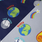 Catherine Lansfield Lost In Space Blue/Grey Reversible Duvet Set
