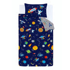 Catherine Lansfield Lost In Space Blue/Grey Reversible Duvet Set