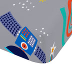 Catherine Lansfield Lost In Space Grey Fitted Sheet