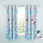 Catherine Lansfield Mermaid Ombre Reversible Eyelet Curtains