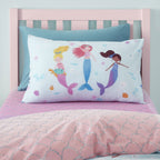 Catherine Lansfield Mermaid Blue Reversible Duvet Set