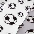 Catherine Lansfield Cosy Grey Football Fleece Reversible Duvet Set